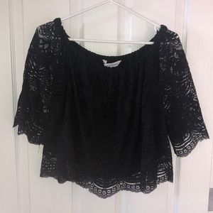 Cupcakes and Cashmere Off the Shoulder Dress Top